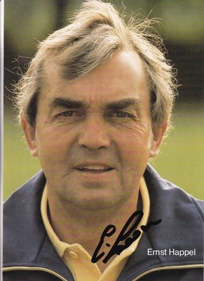 Ernst Happel - Trainer - Karte - original signiert