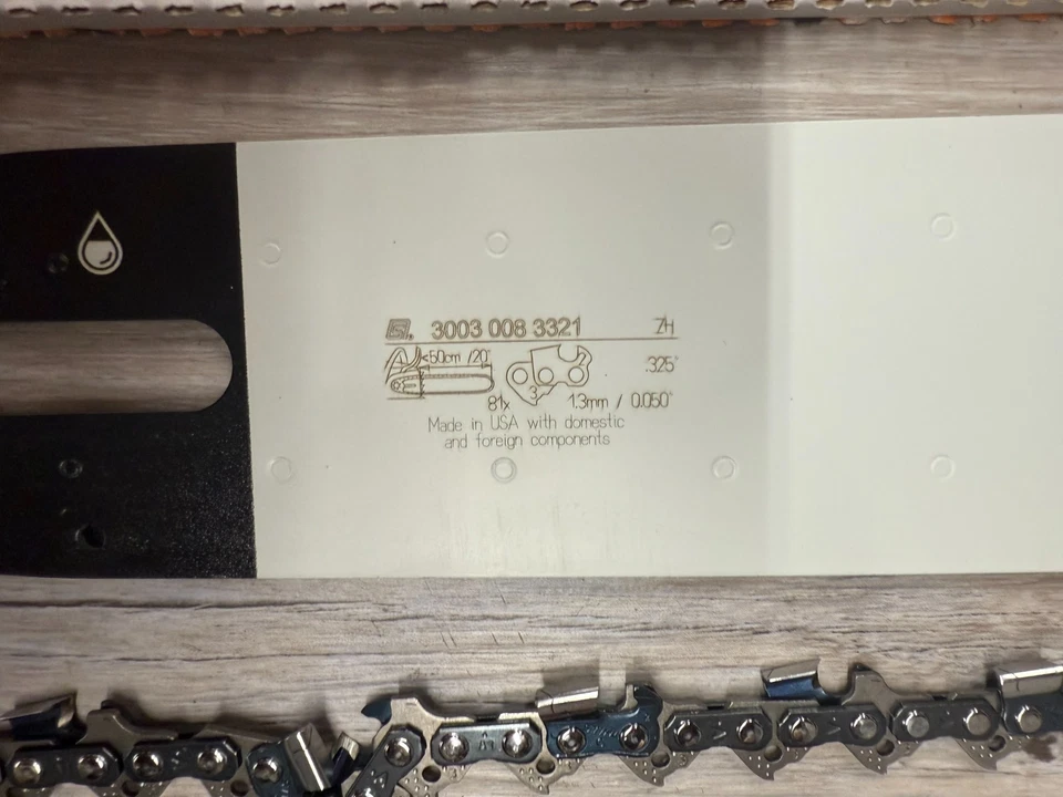 Stihl 20" Light 04 Bar & Chain .325" .050 81DL OEM 23RM 3003-008-3321 #GM-VC1B - Image 3 of 4