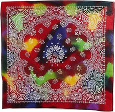 Cotton Print Bandana - Colorful Paisley