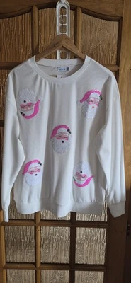 Pull FEMME RICKI'S TAILLE S NEUF AVEC MOTIF EN PÈRE NOËL - Photo 1/4