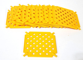 12 NEW K'NEX Medium Yellow Square Panels 3.75" Plate Platform Base KNEX