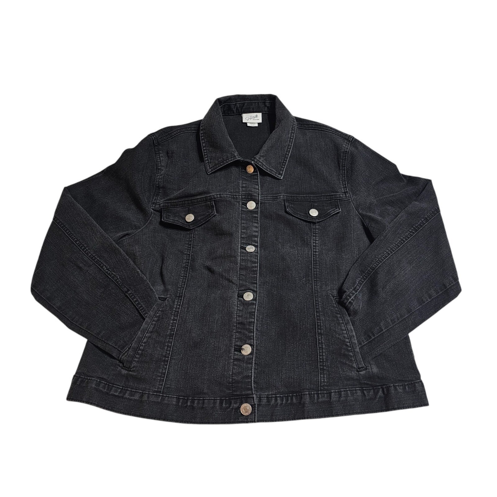 Jaclyn Smith Collection Denim Jacket Button Front… - image 6