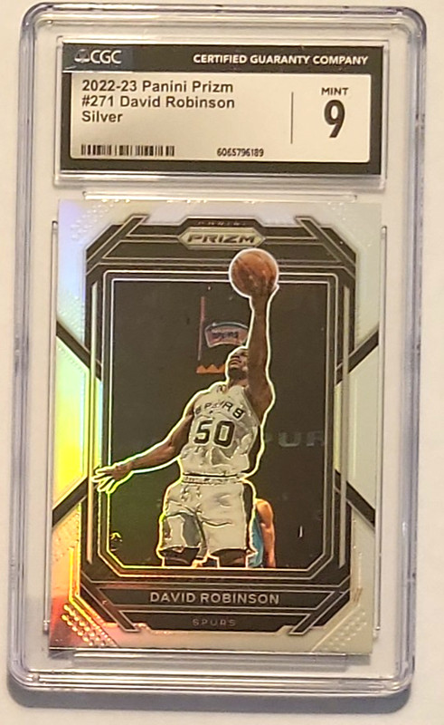 David Robinson 2022-23 Panini Prizm Silver Prizm #271 CGC 9 MINT Spurs