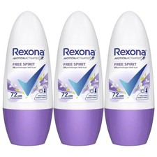 Rexona, Women Antiperspirant, Deodorant Roll On, 45ml, Free Spirit Pack of 3 
