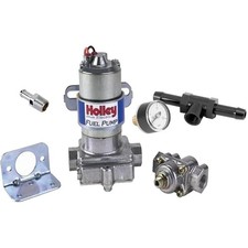 Holley 12-802-1 Blue Electric Fuel Pumppress Gauge Chr Fitting