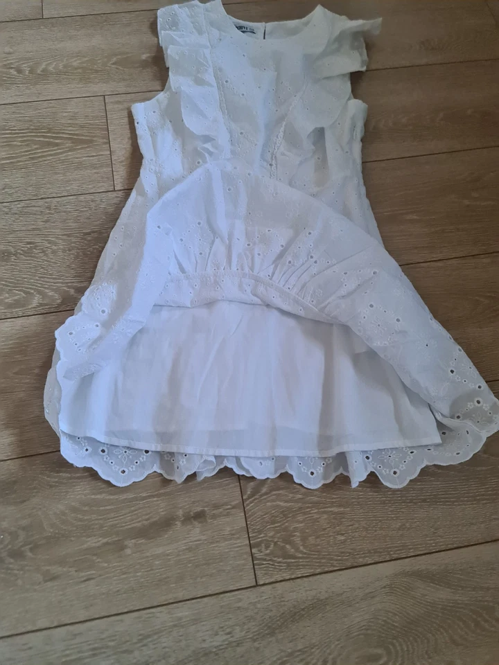 Damen Spitzenkleid Sommerkleid weiss NEU SUPERSÜSS GR. S /36 NEU  - Bild 3 von 4