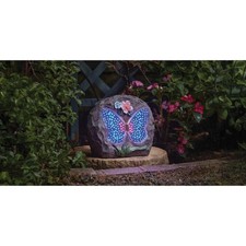 Smart Solar Papillon Animated Solar Butterfly Rock Light Colour Changing LED