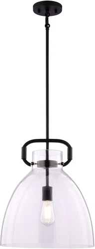Vaxcel Lighting P0431 Madrona 14"W Pendant - Black - Picture 1 of 12