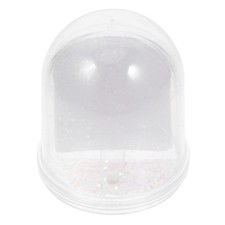 Mini Snow Globe Plastic Photo Frame Craft Ornament for Tabletop Display