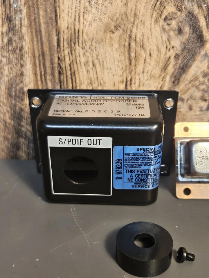 *Parting Out* Sony PCM-2500B Digital Audio Recorder DAT | S/PDIF Input Output - Image 2 of 4