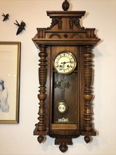 Gustav Becker Vienna Regulator Wall Clock. Running And Chiming Service Reccomend