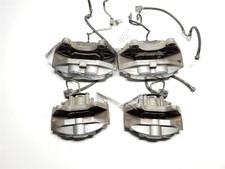 08-19 Infiniti G35 Q70 G37 Akebono Brake Caliper Set 4 Pot Silver Oem 41001jl02a