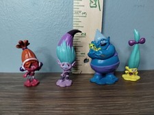 DreamWorks Trolls mini action figures or collectible dolls.