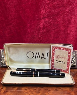 SET OF 2 FOUNTAIN PENS OMAS EXTRA VINTAGE OMAS PEN ANTIQUE 