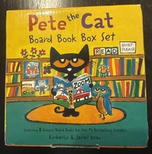 Pete the Cat Board Book Box Set 8 Groovy Books by Kimberly  James Dean  READ 