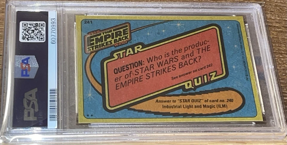 1980 Star Wars Empire Strikes Back ESB Yoda Tried Have You? PSA 9 MINT!!! - Image 2 of 2