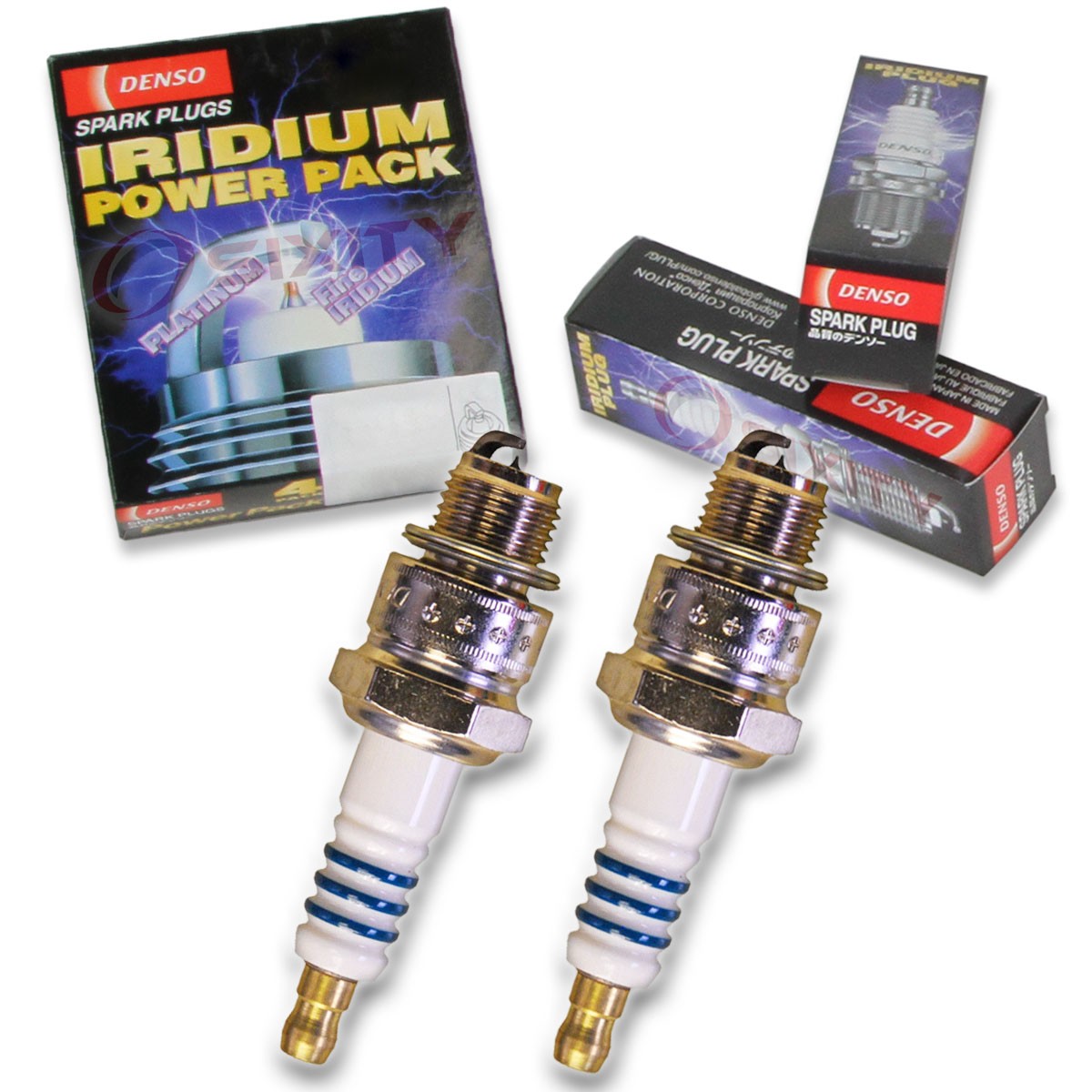 2 pc Denso Iridium Power Spark Plug for Yamaha WRA700 WaveRunner III 700 zf