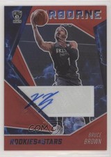 2020-21 Panini Chronicles Airborne Signatures Red Prizm Bruce Brown Auto 2k3