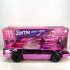 Barbie Ultra Vette Pink Metallic Car 1984 New Open Box Missing One Sticker