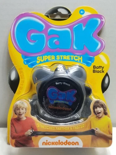 Gak Super Stretch Batty Black Anxiety Stress Reducer Nickelodeon 2013 Rare New