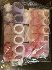 Hudson Baby 10 Piece Headband and Sock Gift Set 0-9 Months