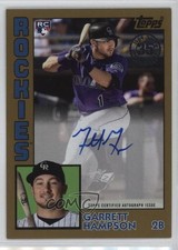 2019 Update 1984 Topps Baseball Gold 5/50 Garrett Hampson #84A-GH Auto v9t