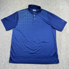 PGA Tour Golf Polo Shirt Mens Size XL Blue Short Sleeve