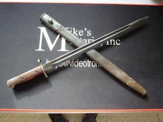 WWI Aussie P.1907 Lee Enfield Sword Bayonet And Scabbard