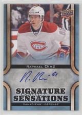 2013-14 Upper Deck Signature Sensations Raphael Diaz #SS-RD Auto 0i5j