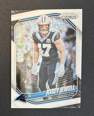 JOSEY JEWELL 2025 PANINI PRIZM #135 EXCLUSIVE WHITE DISCO CAROLINA PANTHERS  