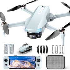 Drone with Camera, 2K HD FPV Drones for Adults, Mini Light blue 
