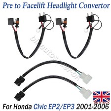 For Honda Civic Pre To Facelift Headlight Convertors Adapters EP2 EP3 2001-2006