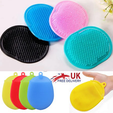 Silicone Shower Scrubber Brush Hair Scalp Massager Comb Head With Soft Bristles