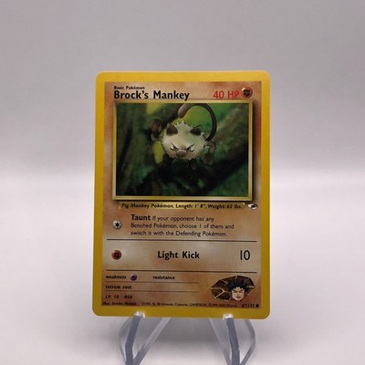 Pokemon Gym Heroes - Brock's Mankey 67/132 - Common - NM/LP