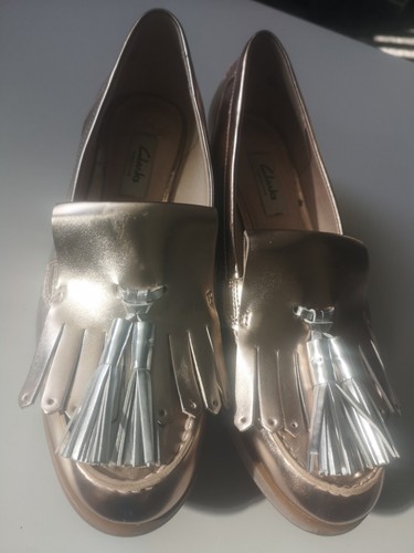 Clarks Narrative Shoes Size 5D Slip On Tassle Design - Picture 13 of 13