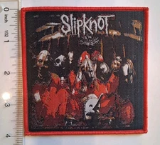 Slipknot Debut Album Red Border Woven Patch