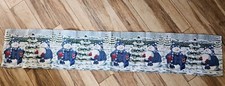 Snowman Table Runner 6ft Christmas Embroidered Tapestry Snow 72" X 13"