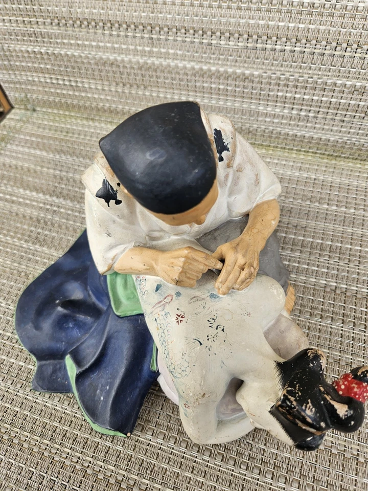 Rare Vintage Japanese Urasaki Hakata Doll, Japanese Geisha & Tattoo Artist - Image 3 of 4