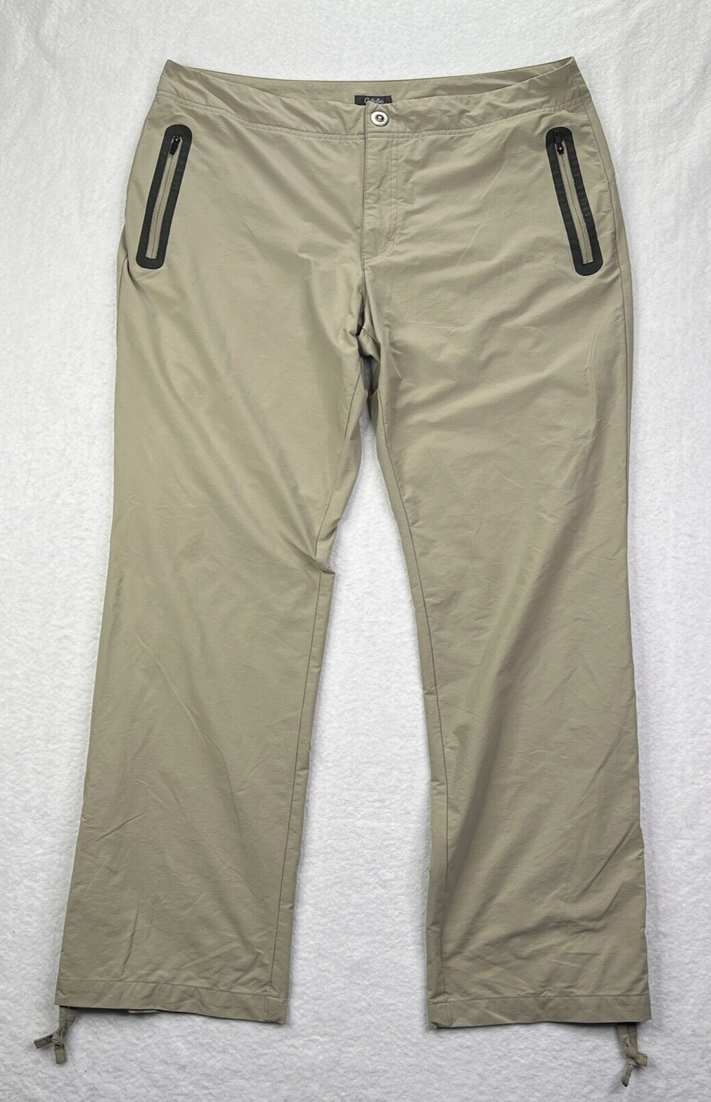 Cabela's Pants Womens Size 16 36 x 30 Beige Hiking Casual Camping Pant