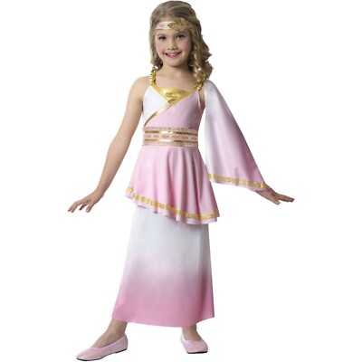 Goodmark Girls Pink Greek Goddess Princess Dress Sz 4 6 8 10 Greek Venus  NEW | eBay