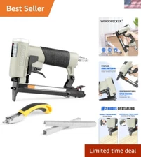 Woodpecker Pneumatic Continuous Firing Upholstery Stapler, 22 Gauge 71 Series...