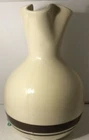 McCoy Pottery Brown & Cream Glazed Vase No. 660 8" Tall Vintage