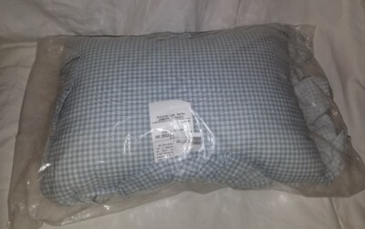 NEW JCPenney Home Collection Blue Gingham 15x10'' Wedgewood WestPoint pillow