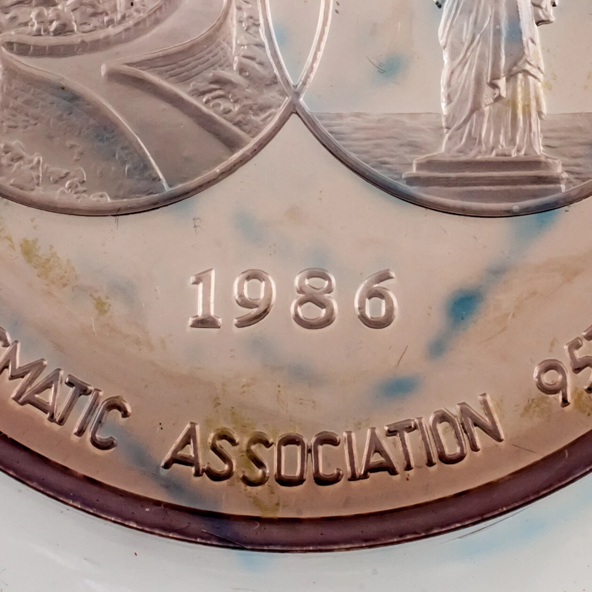 1986 .999 Plata 5 Oz Panda Para 95ª Convención De La ANA