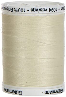 Gutermann Sew All Polyester Thread 1000mtr Ivory 0001 5.5 x 4 x 4 cm