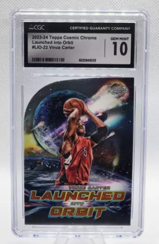 2023-24 Topps Cosmic Chrome Vince Carter Launched Into Orbit #LIO-22 CGC 10