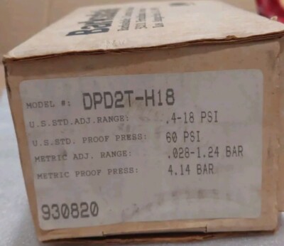 BARKSDALE DPD2T-H18 / DPD2TH18 (NEW) Free Fast Shipping 