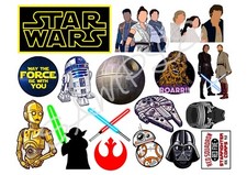 Star Wars Themed Edible Icing Sheet A4 Cake Toppers