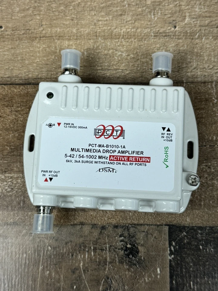 Pct PCT-MA-B1010-1A Coaxial Catv Multimedia Signal Amplifier NEW - Image 2 of 4