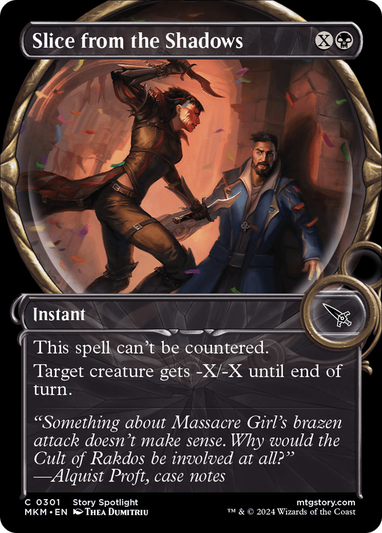 x1 Slice from the Shadows MKM MTG 301 SHOWCASE COMMON M/NM 1x
